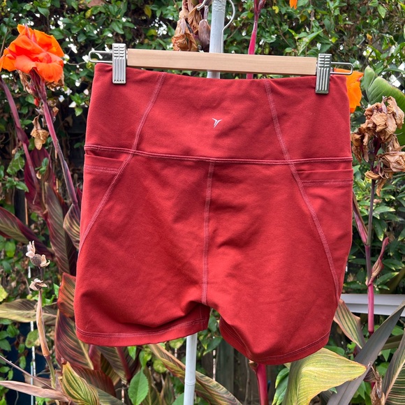 **SOLD**Old Navy Active Go Dry Bike Shorts; Burnt Orange/Red Color; Size M - Picture 2 of 6